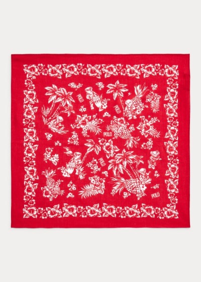 Women's Polo Ralph Lauren Tropical Bear Cotton Bandanna | 126053IXW